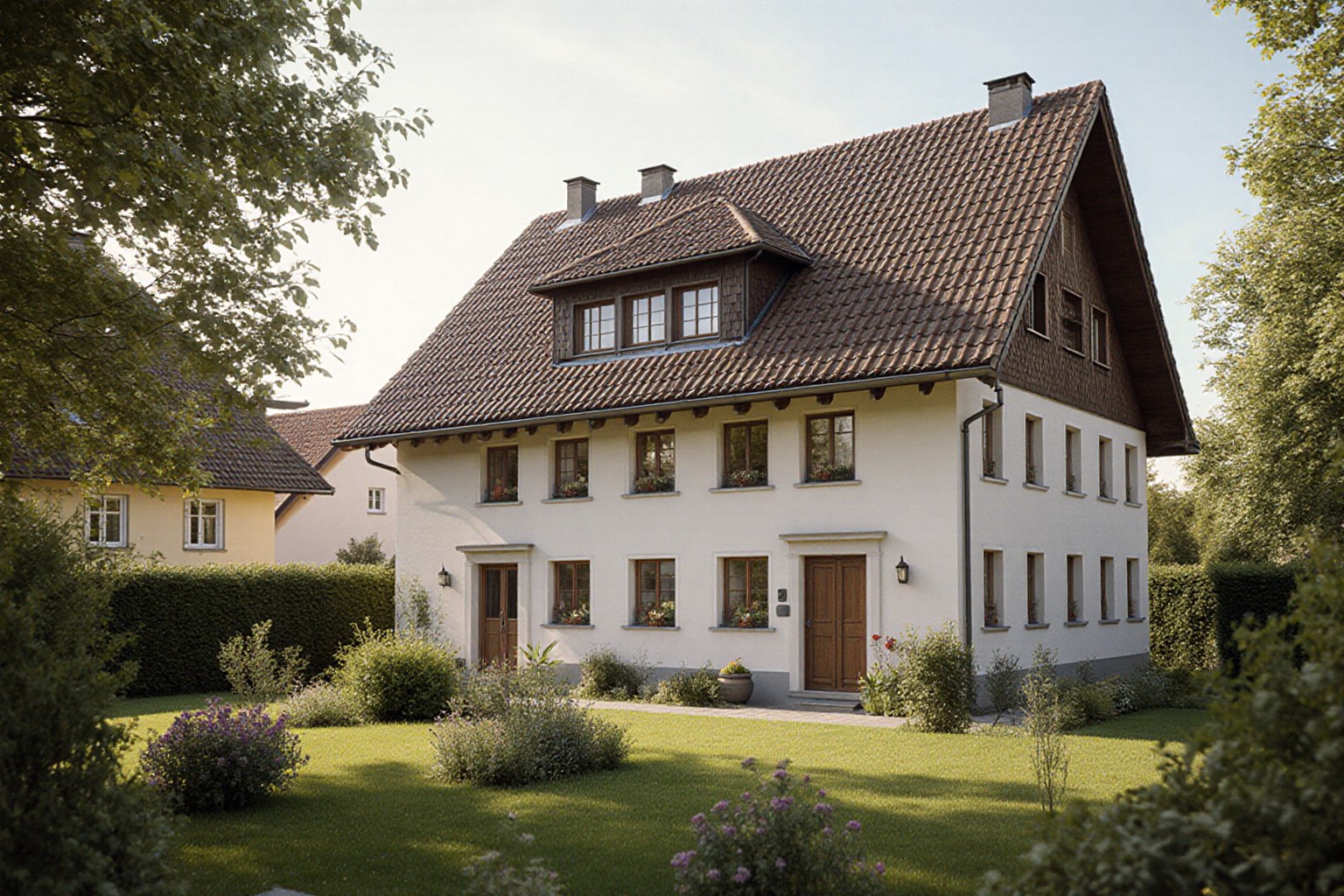 Wohnhaus mit Garten